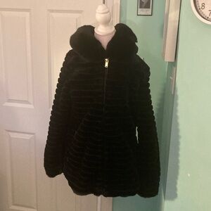 New Liz Claiborne Black Teddy Jacket